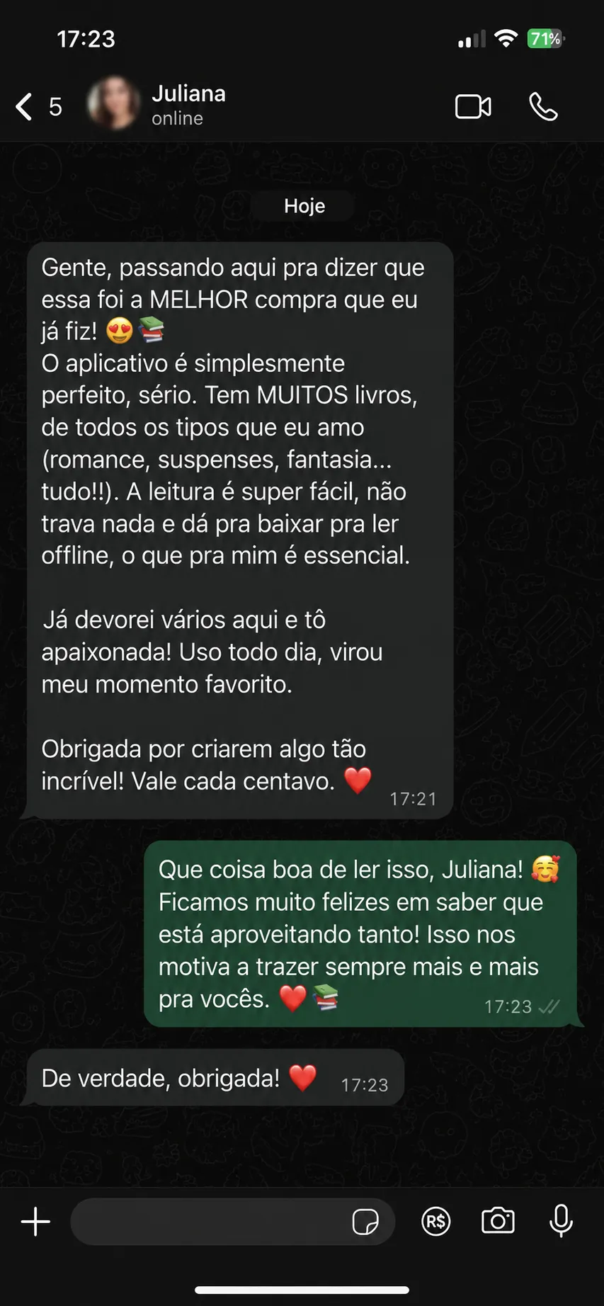 Depoimento de Juliana