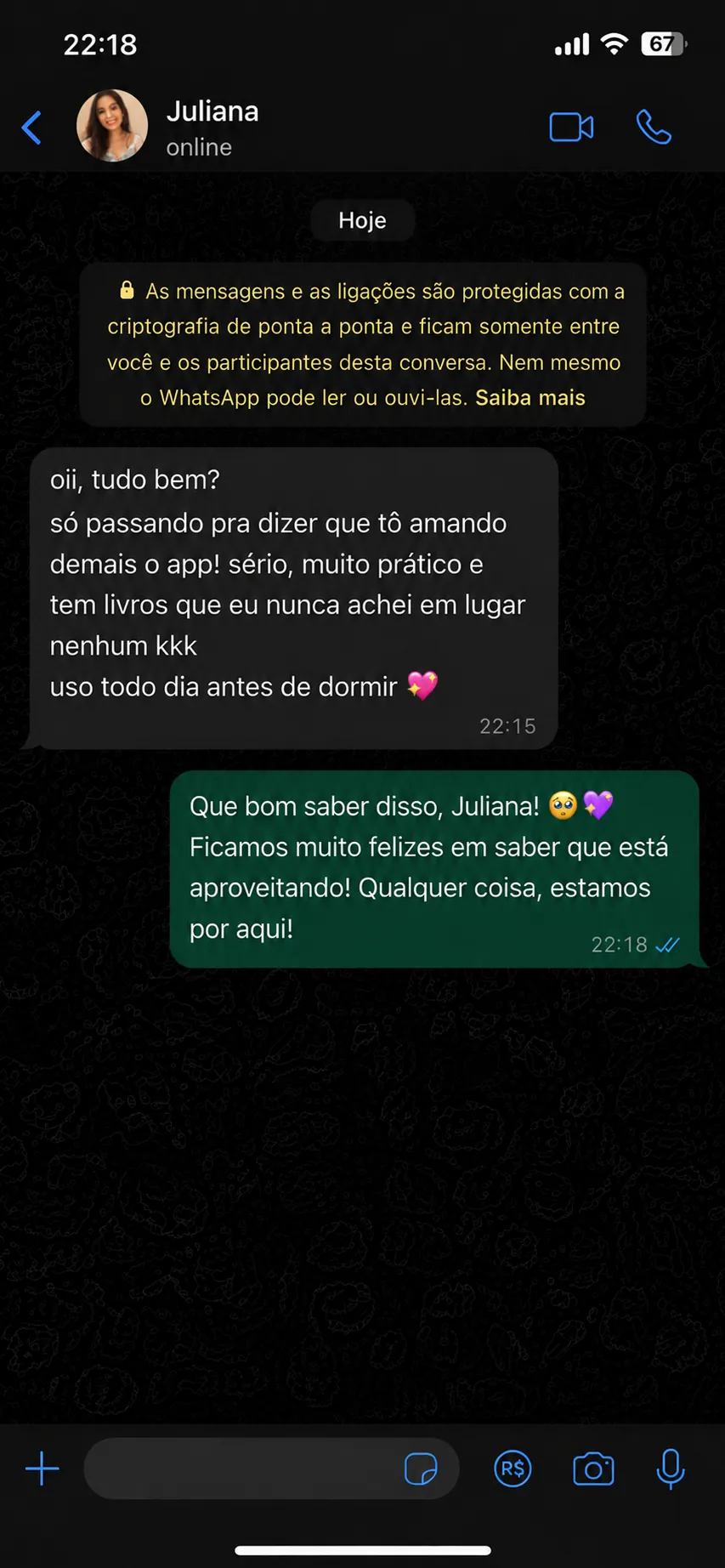 Depoimento de Juliana M.