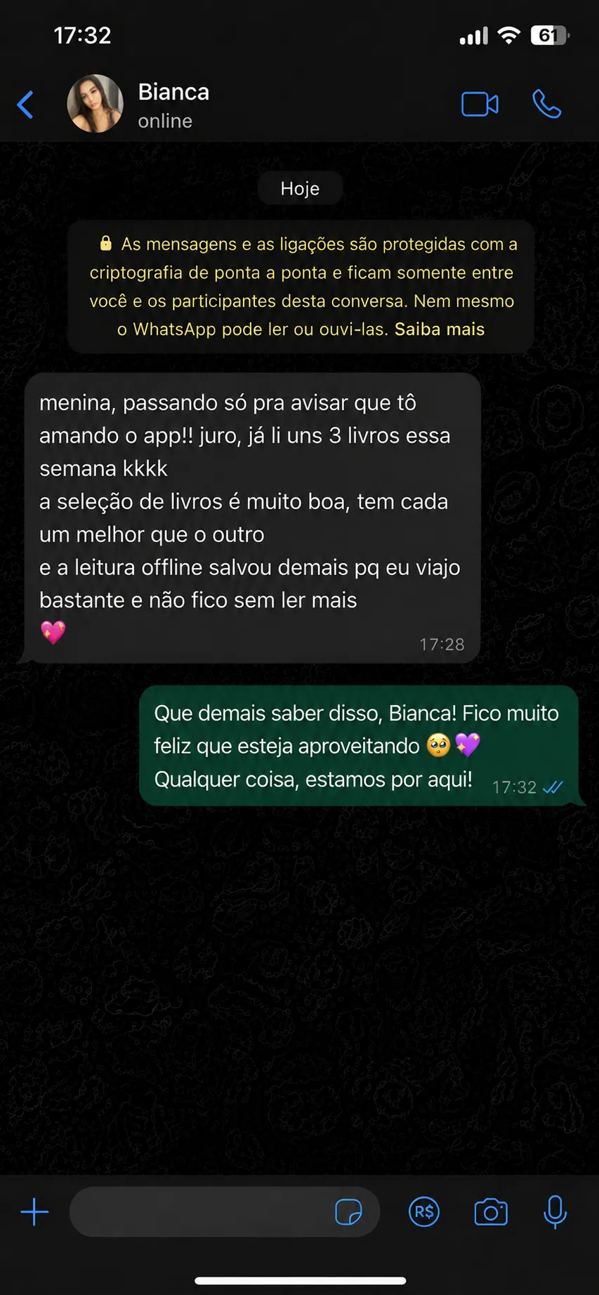 Depoimento de Bianca